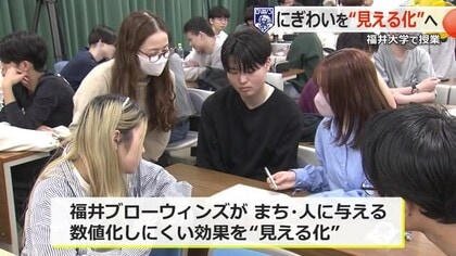 プロバスケ「福井ブローウィンズ」の地域貢献を“見える化”　福井大学とチームのオーナ企業が連携授業　長期調査で蓄積したデータ活用へ