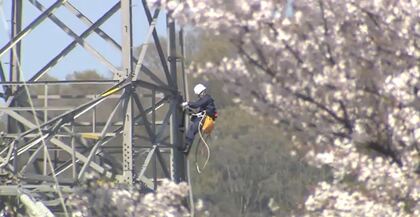 生活に欠かせない電気を支えるラインマン 全国的に人材不足が課題となる中 新入社員が志したきっかけは東日本大震災