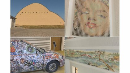インスタ映えスポットとしても人気「モザイクタイルミュージアム」　外観は粘土山をイメージ【岐阜発】