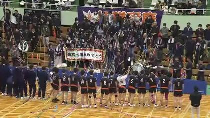 春高バレー富山県大会決勝・男子は高岡第一が「5年連続24回目の優勝」セットカウント3-0で富一を破る