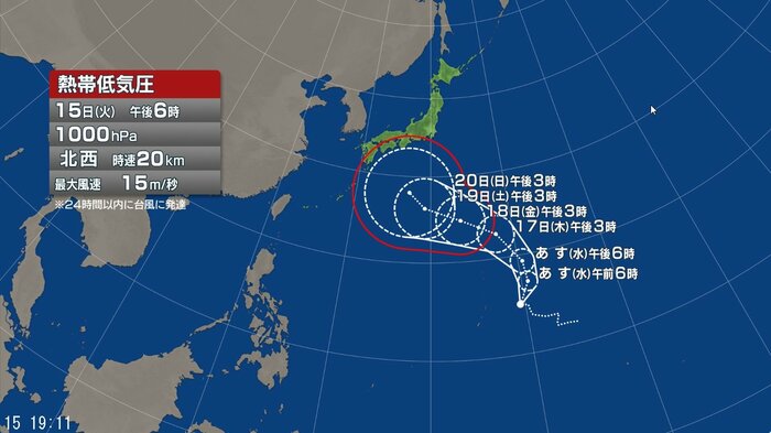 進路予想図