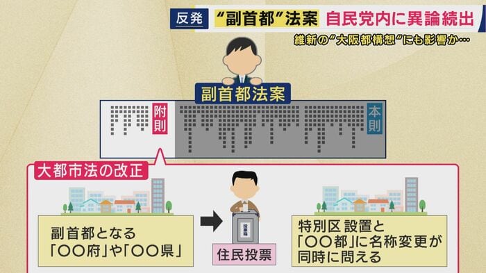 「副首都法」の附則で「大都市法」を改正