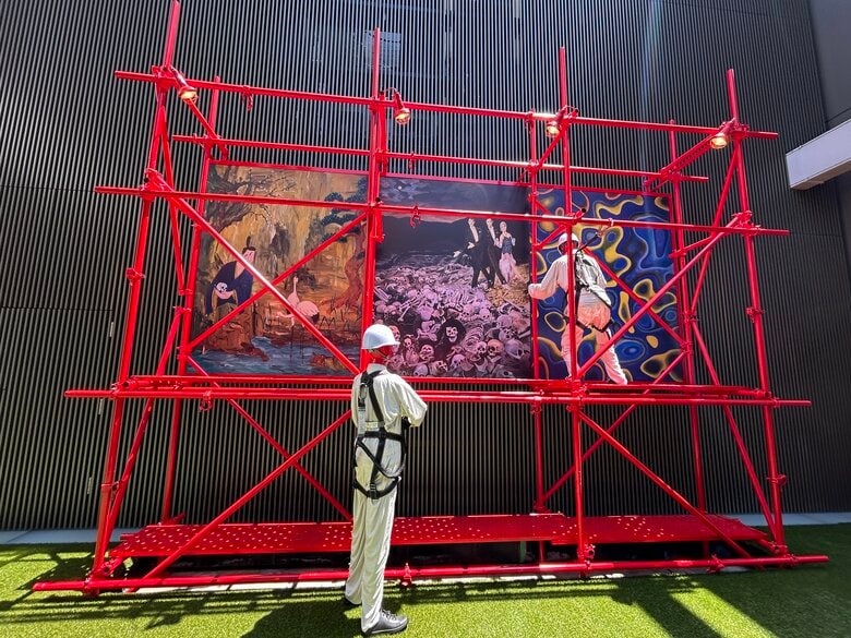 1970年の大阪万博作品を55年ぶりに東京・銀座で再現　「グッチ」×「横尾忠則」のおしゃれなアート体験に注目｜FNNプライムオンライン