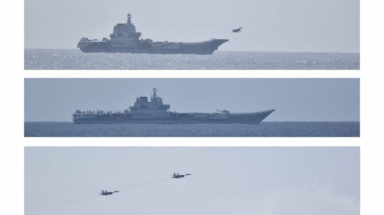 中国空母「山東」が太平洋上で初確認　戦闘機などの発着艦訓練は3日で120回 ｜FNNプライムオンライン