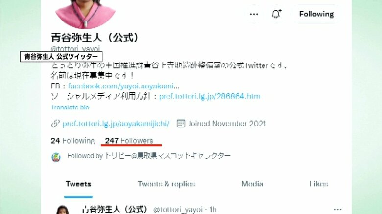 2021年11月時点のフォロワー数