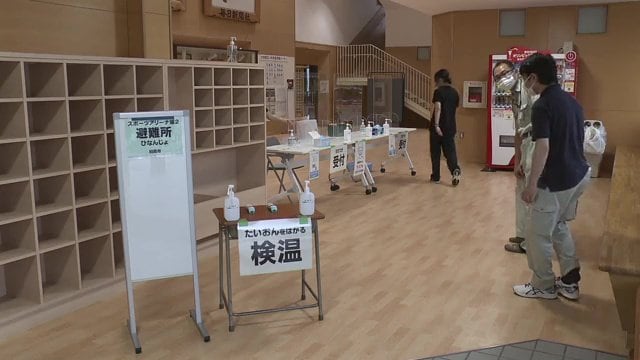 2021年　相馬市の避難所開設の様子