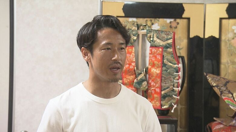 ありがとうシルビアの会で挨拶する山田大記 選手