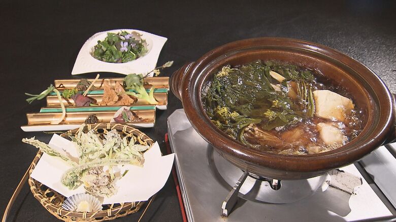 山菜のコース料理　やま茶屋