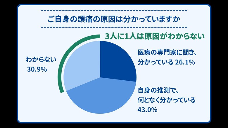 頭痛の原因は分かっていますか（提供：ヘルスケアテクノロジーズ）
