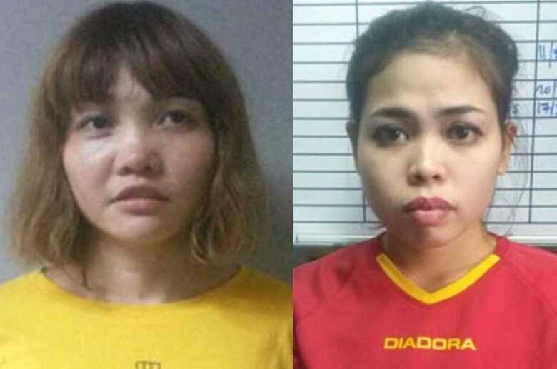 実行犯の二人　ベトナム人のドアン・ティ・フオン元受刑者（左）とインドネシア人のシティ・アイシャ元被告（右）