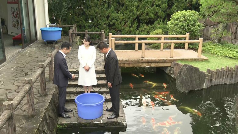 小千谷市の特産であるニシキゴイをご覧に　9月8日