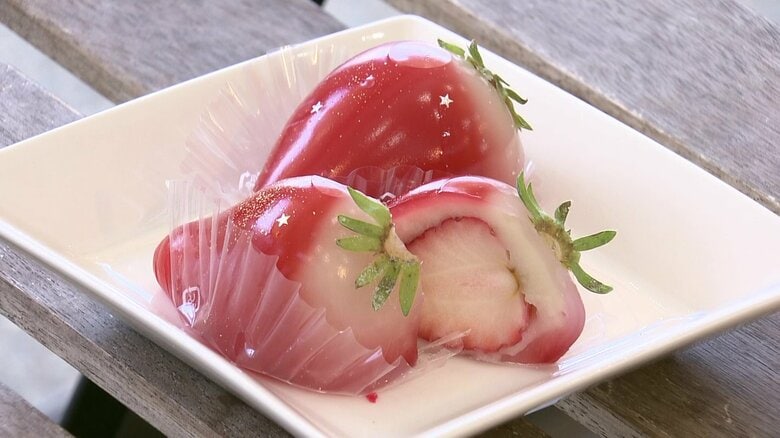看板商品の「ルビーのいちごDAIFUKU」