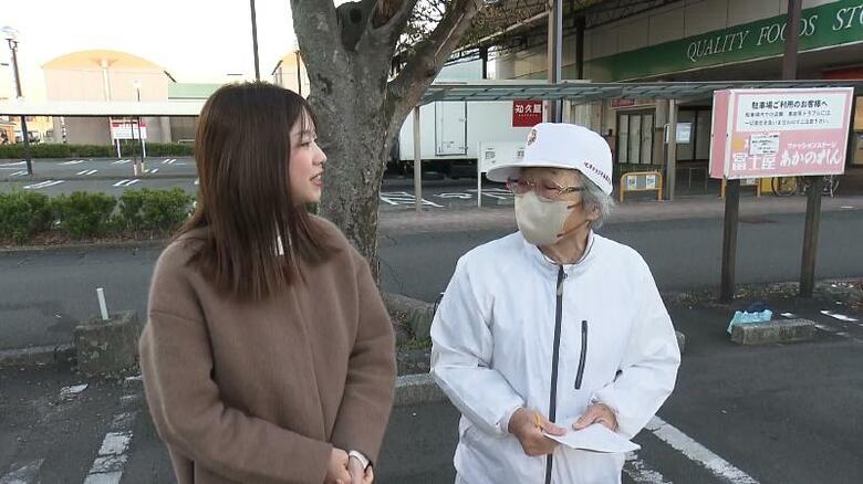 左)テレビ静岡・大森万梨乃アナウンサー　右)焼津市ラジオ体操連盟・石垣保津美 会長