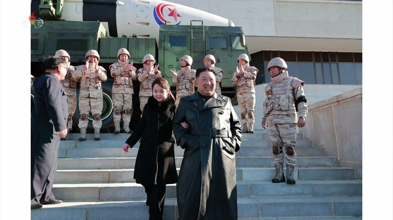 ミサイルを撃つのをやめない北朝鮮…（朝鮮中央テレビより）