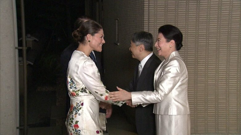 令和7（2025）年10月　スウェーデンのビクトリア皇太子夫妻と面会される両陛下