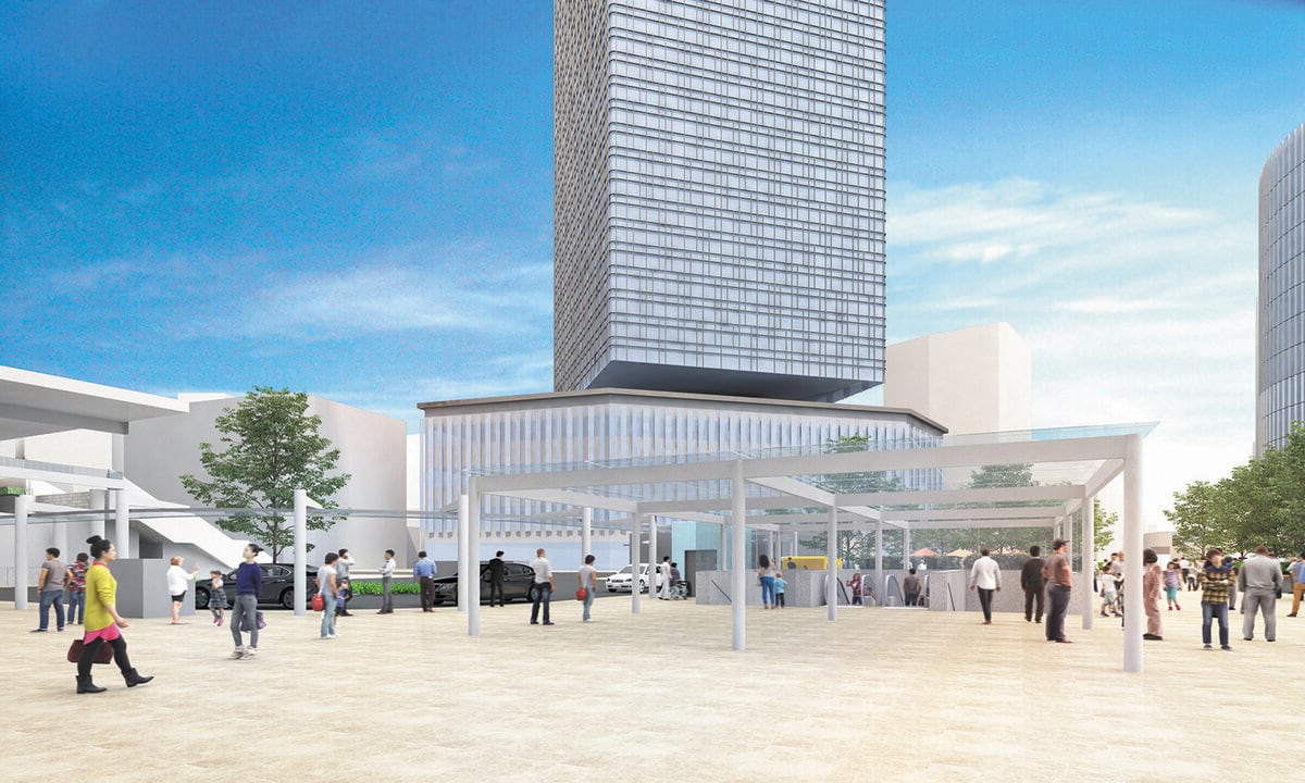 モニュメント 飛翔 移設で 名古屋駅桜通口はこう変わる ロータリーは三差路となり空いた場所に 広場 Fnnプライムオンライン
