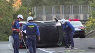 浜田市の国道9号で車2台が衝突し軽自動車が横転…20代女性が一時意識不明もその後回復（島根）