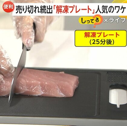 全国の店舗で売り切れ続出「解凍プレート」ひき肉140gは自然解凍95分が35分に…“時短”や“光熱費節約”に大活躍【しってる？】