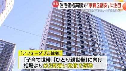 住宅高騰の救世主か“家賃2割安”「アフォーダブル住宅」東京都が300戸提供予定　72㎡・駐車場付き築41年リフォームで家賃8万8000円物件も