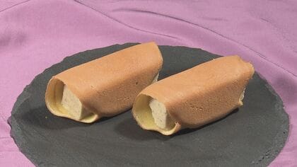 茶巾しぼりでないレアなフォルム…1日1000本売れる老舗の『栗きんとん巻』人気の理由の一つに“お得感”