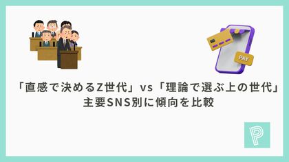 「直感で決めるZ世代」vs「理論で選ぶ上の世代」主要SNS別に傾向を比較