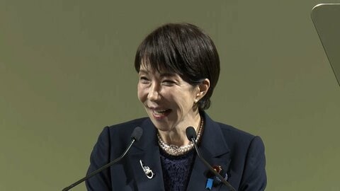 自民党大会に高市総理の“等身大パネル”や“早苗グッズ”カプセルトイも　結党70年「新ビジョン」発表