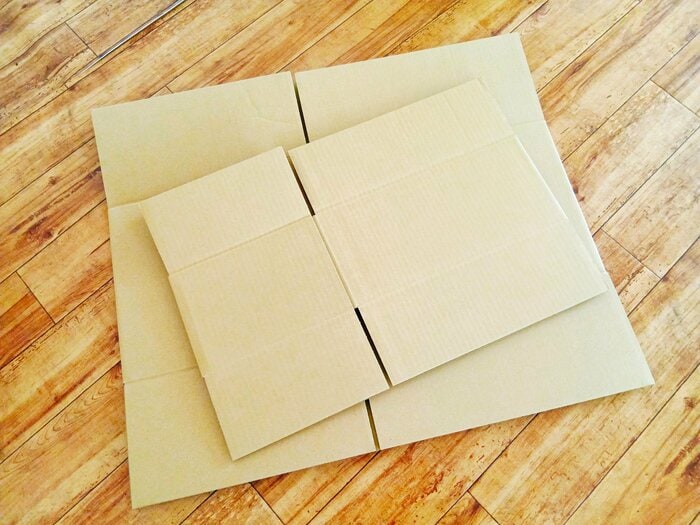 使用済みの段ボールは資源回収へ