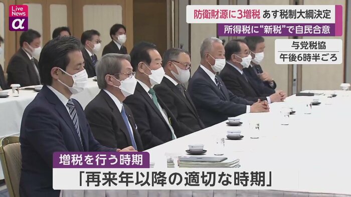 きのう(12月15日)の与党税協の様子