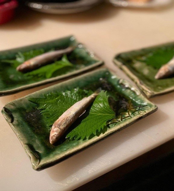 稚鮎の冷燻
