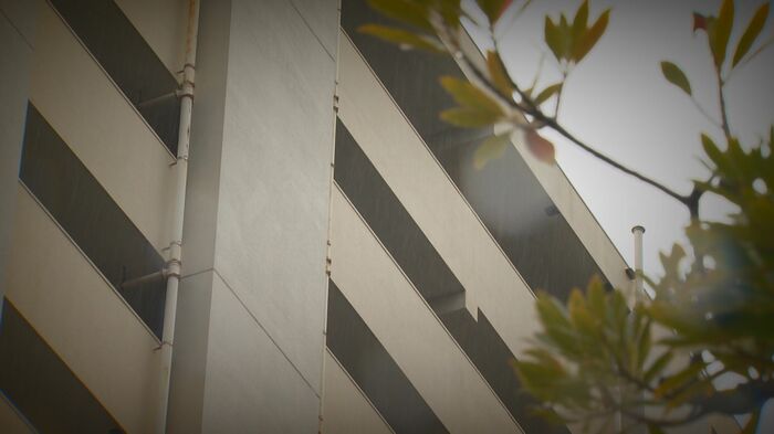 事件が起きた現場（福岡市･3月22日）