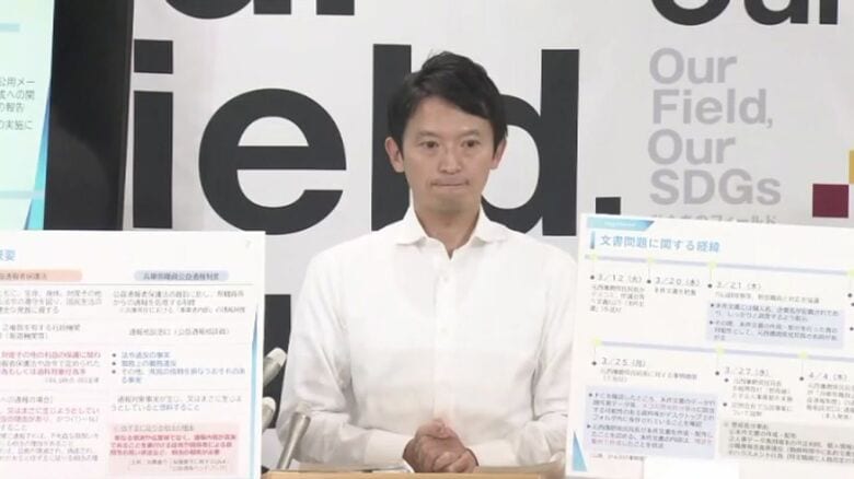 告発は「信じるに足る相当の理由はない」「公益通報制度として保護される要件が満たされていない」兵庫県・斎藤知事会見｜FNNプライムオンライン