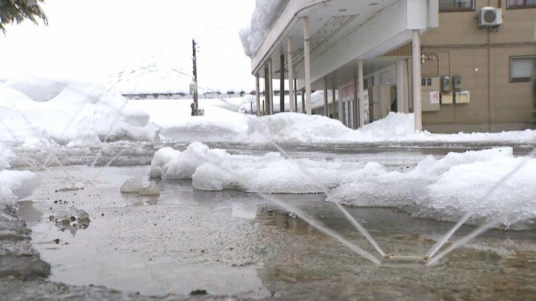 豪雪地域で“地盤沈下”の恐れ？消雪パイプで大量の地下水くみ上げ…“節水”呼びかけも住民困惑「地下水のおかげで何とかなっているから…」｜FNNプライムオンライン