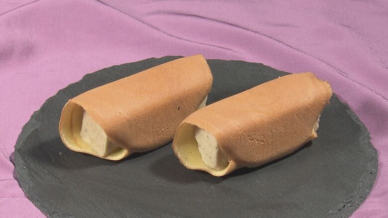 茶巾しぼりでないレアなフォルム…1日1000本売れる老舗の『栗きんとん巻』人気の理由の一つに“お得感”|FNNプライムオンライン