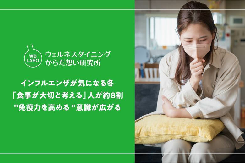【ウェルネスダイニング】インフルエンザが気になる冬、「食事が大切と考える」人が約8割 、“免疫力を高める”意識が広がる