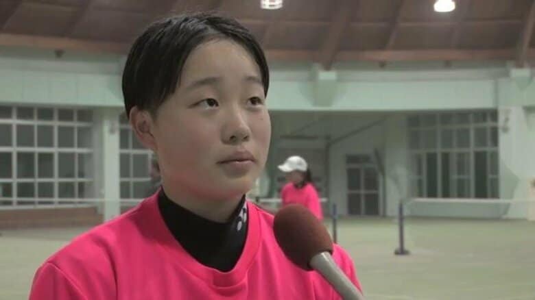 「バックがフォアと同じ威力」　垂水の中学生がソフトテニス日本代表20人に選ばれるまで｜FNNプライムオンライン
