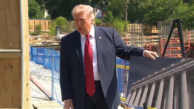 アメリカの連邦高裁「トランプ大統領はホワイトハウスの所有者ではない」一審判断を支持し、宴会場建設の工事差し止め命令｜FNNプライムオンライン