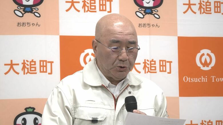 平野公三町長会見（大槌町）