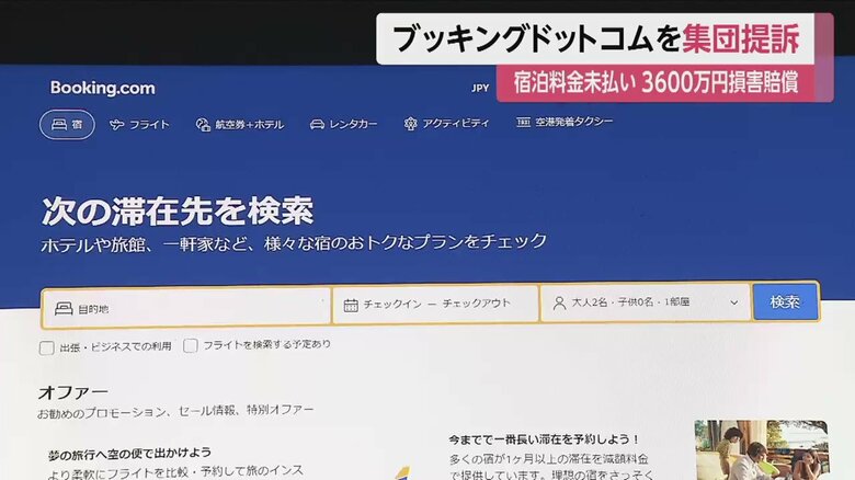 世界最大級の宿泊予約サイト「ブッキングドットコム」HP