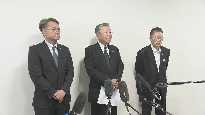 組合幹部の会見（6月30日）