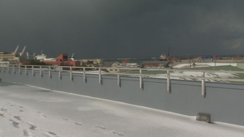 避難場所となった小学校の屋上