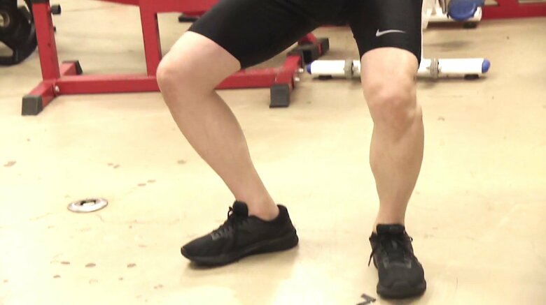 下半身のトレーニング　※イメージ