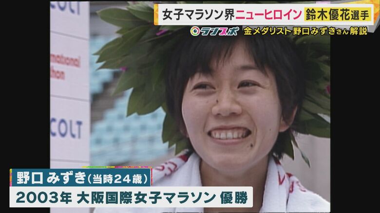 野口みずきさん（当時24）