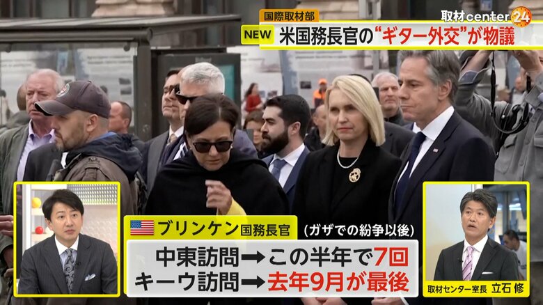 2023年の9月ぶりにキーウを訪問したブリンケン国務長官