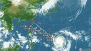 【台風情報】非常に強い台風30号の進路予想　22日午後3時には「非常に強い」勢力のまま沖縄の南へ達する見込み　中心気圧935hPa、最大瞬間風速70m/sの予想