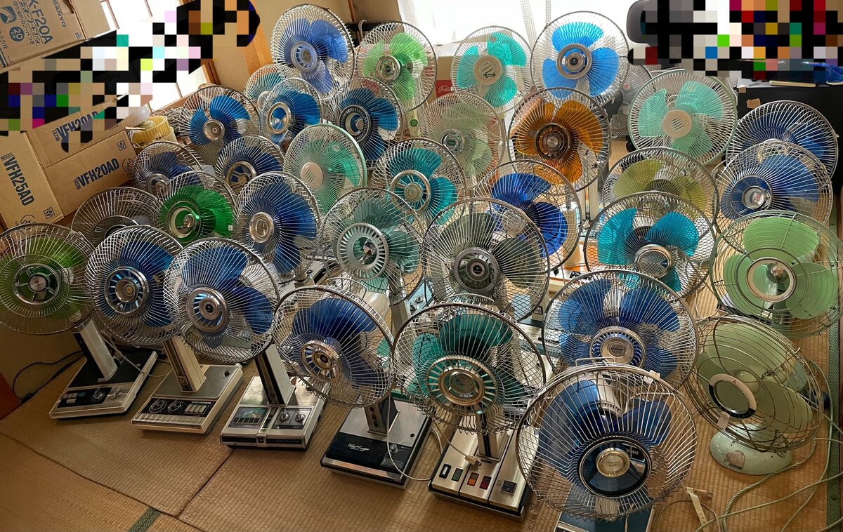 レトロな扇風機が圧巻の36台!? 集めたのは高校生…一番古い扇風機は昭和