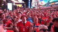 ノルウェー名物「船漕ぎ応援団」　ブラジル戦に向けてニューヨークに集結　「日本の敵討ち」誓う