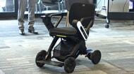 新作モデル「電動車いす」　５センチの段差も楽々　カーボン素材で６キロ軽く　片手で簡単に折りたたみ