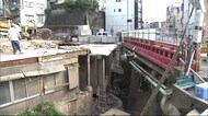 流されたか 車2台を発見 逢初橋下の重機捜索始まる 熱海土石流