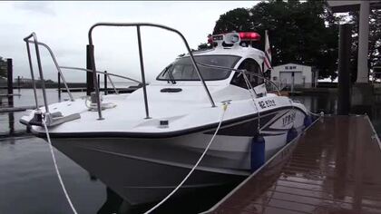警察用船舶「きびたき」が座礁　浮遊物確認しようとしたところ岩礁に乗り上げ＜福島県＞