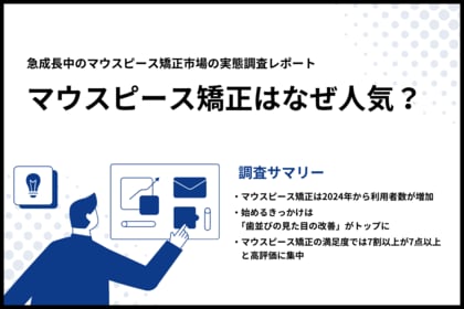 【マウスピース矯正はなぜ人気？】急成長中のマウスピース矯正市場の実態調査レポートをfactumilleにて公開！